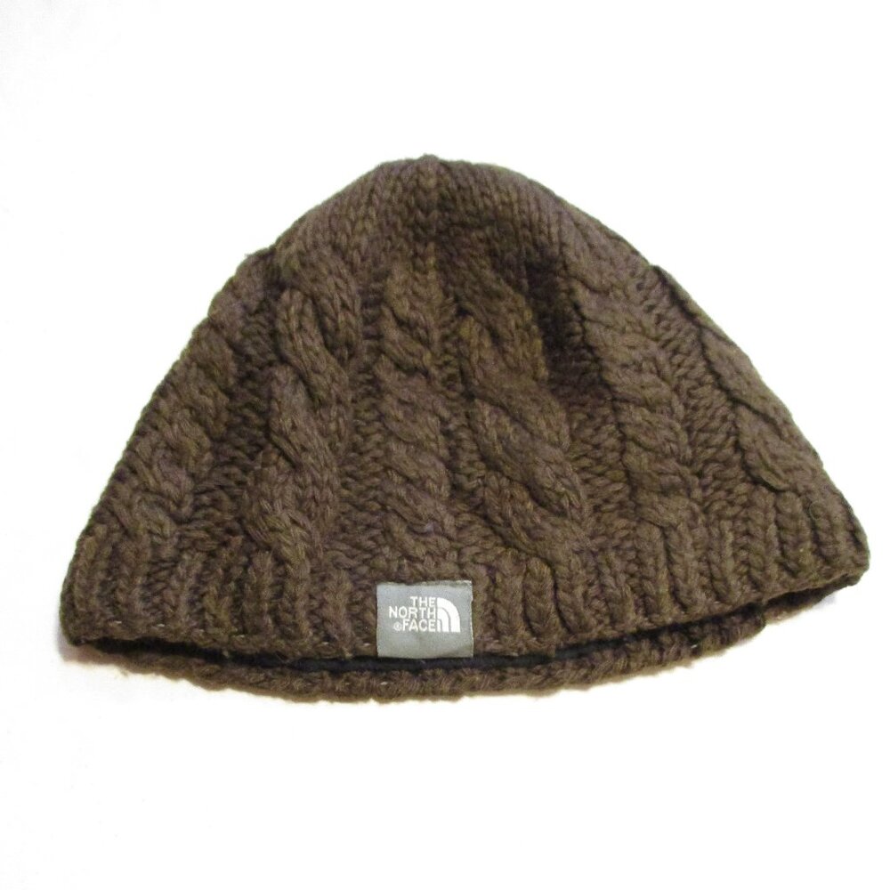 North Face Hat Woman Brown Warm Outdoors Cold Freezing Snow Winter Hat